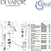 Ideal Standard Connect Air Concept Air Silver Storm One Hole Slim Bidet Mixer Spares